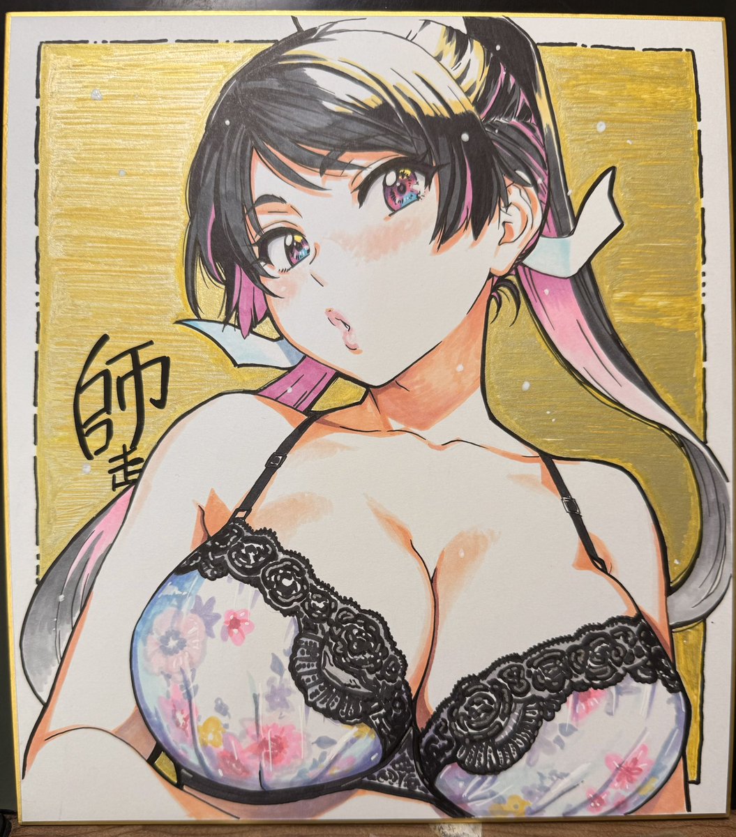 このめ先輩の色紙出来上がり。
AnimeNYCにて販売！
アナログなので一点物。
気に入っていただけますでしょうか？