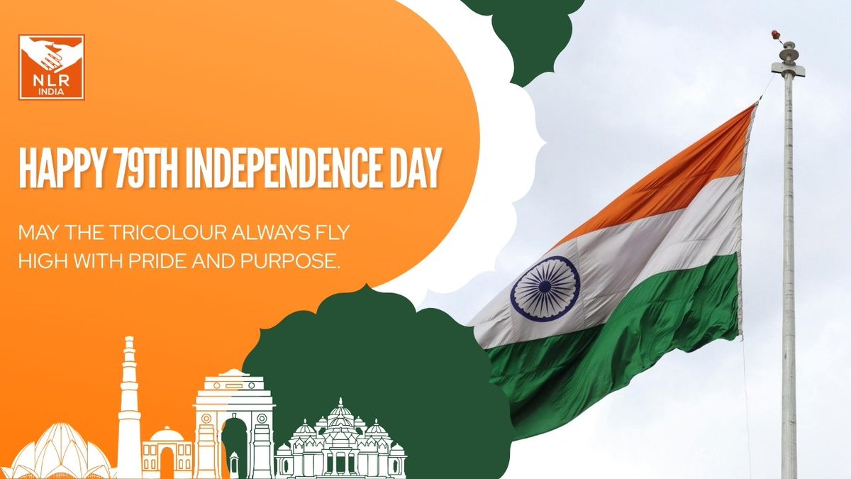NLR India proudly joins the nation in celebrating the 79th Independence Day of our beloved country. This day reminds us of the sacrifices made by countless freedom fighters who dreamt of a free, just, and inclusive India. 

Happy Independence Day – Jai Hind!