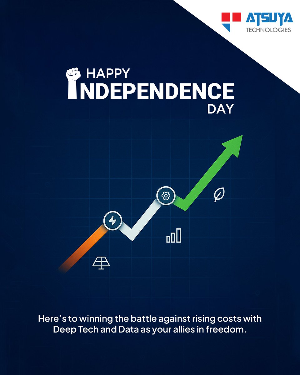 From powering efficiency to reducing costs, freedom means taking control of your growth story. 

This #IndependenceDay, let’s unleash the power of #DeepTech and #Data to break free from limitations and unlock limitless possibilities.

#HappyIndependenceDay #AtsuyaTechnologies