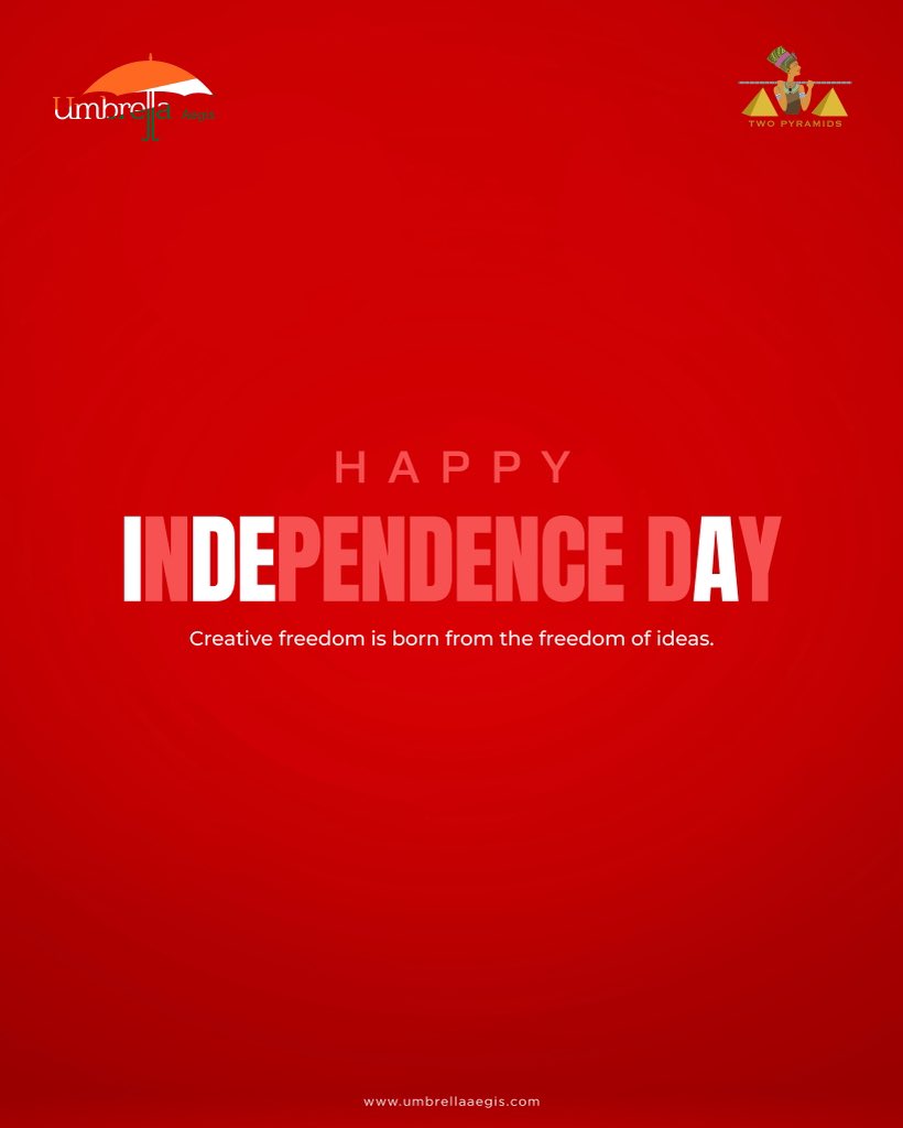kurafatygyan's tweet image. At @Umbrellaaegis &amp;amp; @twopyramids freedom isn’t just history it’s the IDEA behind every creation we bring to life. 🇮🇳

#HappyIndependenceDay #FreedomOfIdeas #CreativeFreedom #IdeasThatInspire #UmbrellaAegis #TwoPyramids #DesignWithFreedom