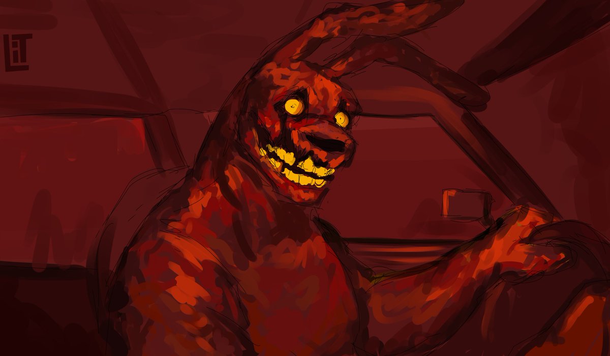 Letsignorethat_'s tweet photo. on the road to hell #FNAF https://t.co/Lgs0MSZq2W