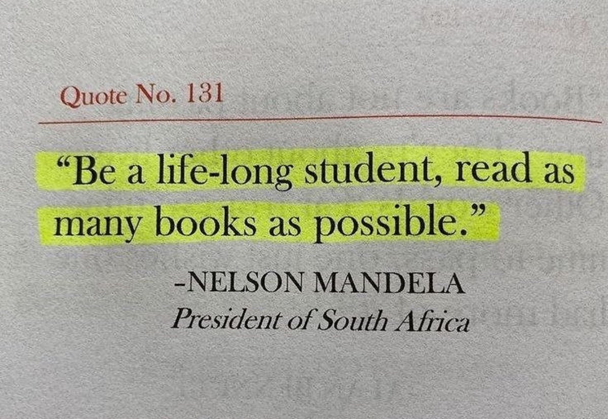 Be a lifelong student: