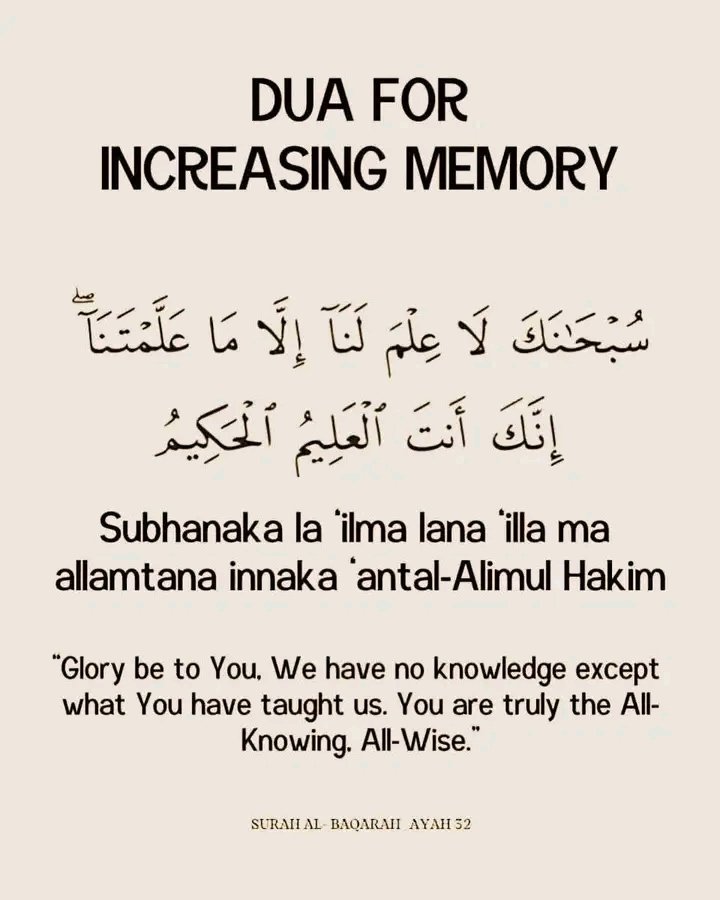 _Muhammadhafz's tweet photo. DU"A For Increasing Memory! ✨🤍🌙 https://t.co/FfOdEqIzsV