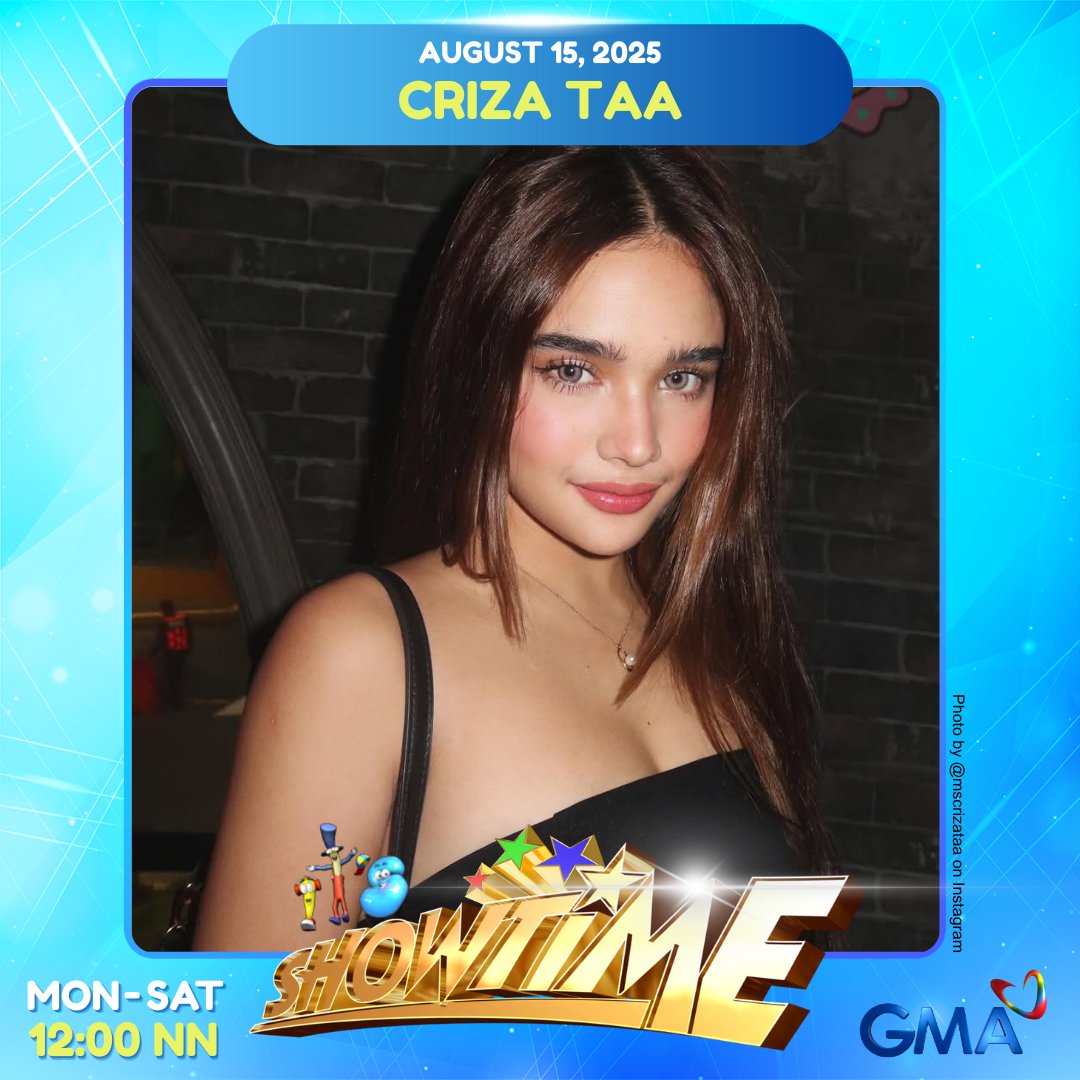 CrizaTaaOFC's tweet photo. Our darling CRIZA is gonna be on It's Showtime's #MasaSagotMoBa today! 

Let's tune in! 📺 

#CrizaTaa
#ItsShowtime https://t.co/qS6CcH4t0D