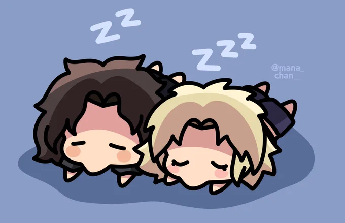 okay they're actually asleep now #boblena