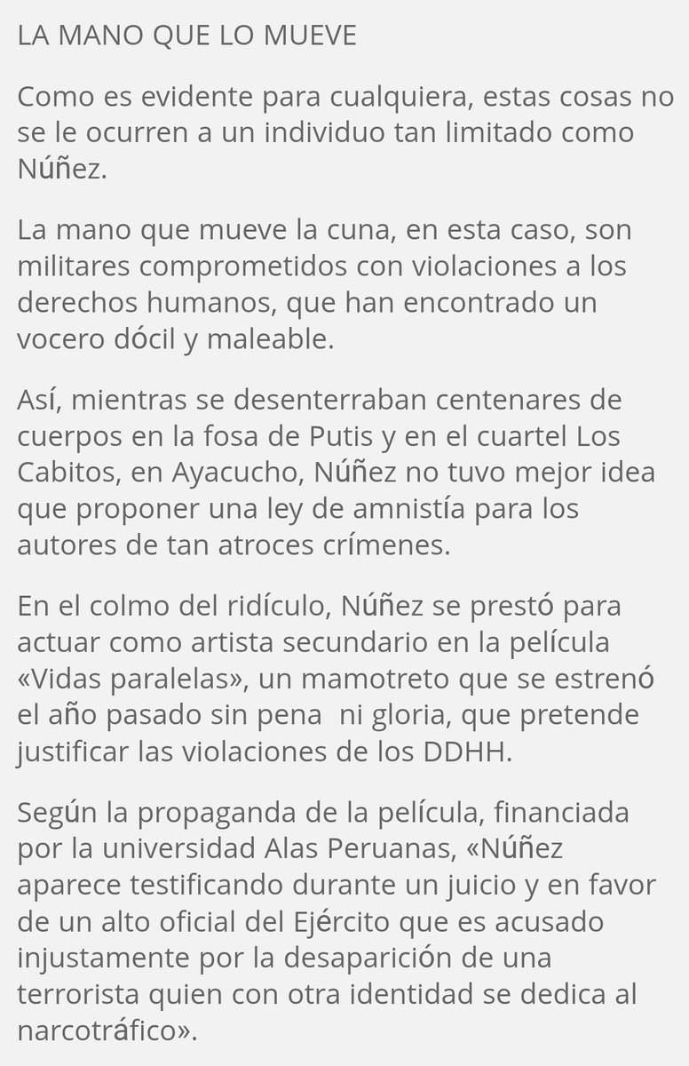 HenryFalconPE's tweet photo. @ronaldgamarra No hay que ir muy lejos en el tiempo, estimado @ronaldgamarra. En el 2009, publicó este artículo donde se opone abiertamente a la Ley de Amnistía propuesta por los apristas. Así de impresentable es ese señor. Va link: https://t.co/8osYl4TW3v https://t.co/KE40HjlLew