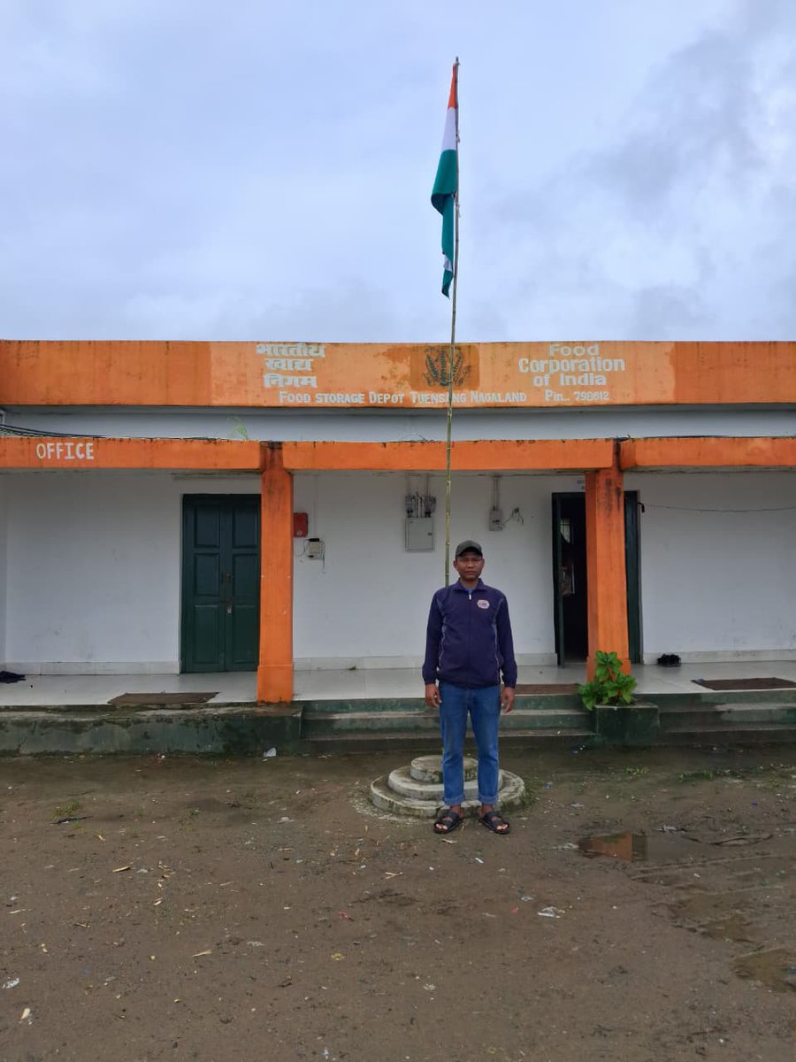 FCI DO Dimapur (@fcidodimapur) on Twitter photo FCI officials of FCI FSD Tuensang, Nagaland celebrate the auspicious occasion of the Nation's 79th #IndependenceDay at the depot premises on 15. 08.25. #JaiHind <a href="/FciNagaland/">FCI Nagaland</a> FCI officials of FCI FSD Tuensang, Nagaland celebrate the auspicious occasion of the Nation's 79th #IndependenceDay at the depot premises on 15. 08.25. #JaiHind <a href="/FciNagaland/">FCI Nagaland</a>