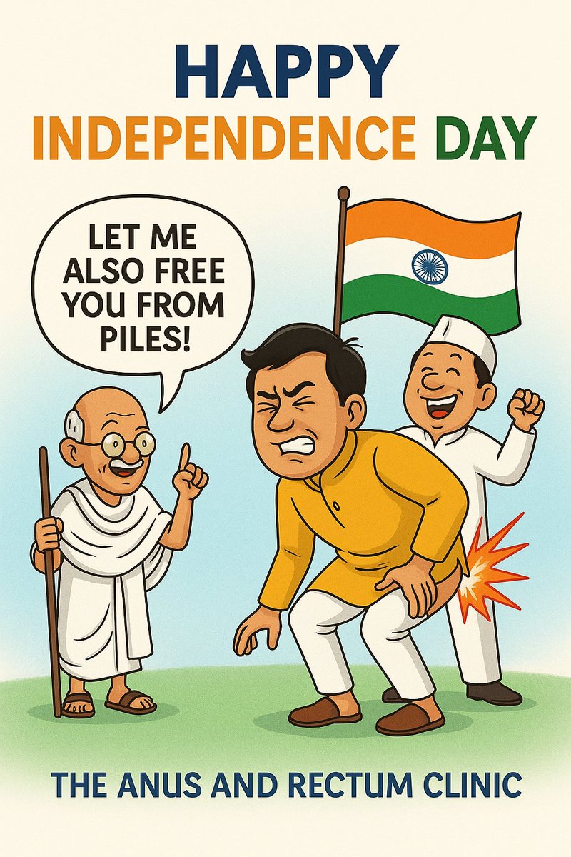 TheRectum's tweet photo. 🇮🇳 This 15th August… Celebrate freedom in every way — including freedom from pain in the seat of your nation! 😄🚽"

At our clinic, we help you break free from these troubles with safe, effective Ayurvedic and surgical treatments.
📞 Call : 8333839881
#IndependenceDay2025 https://t.co/k7juKxLc1o