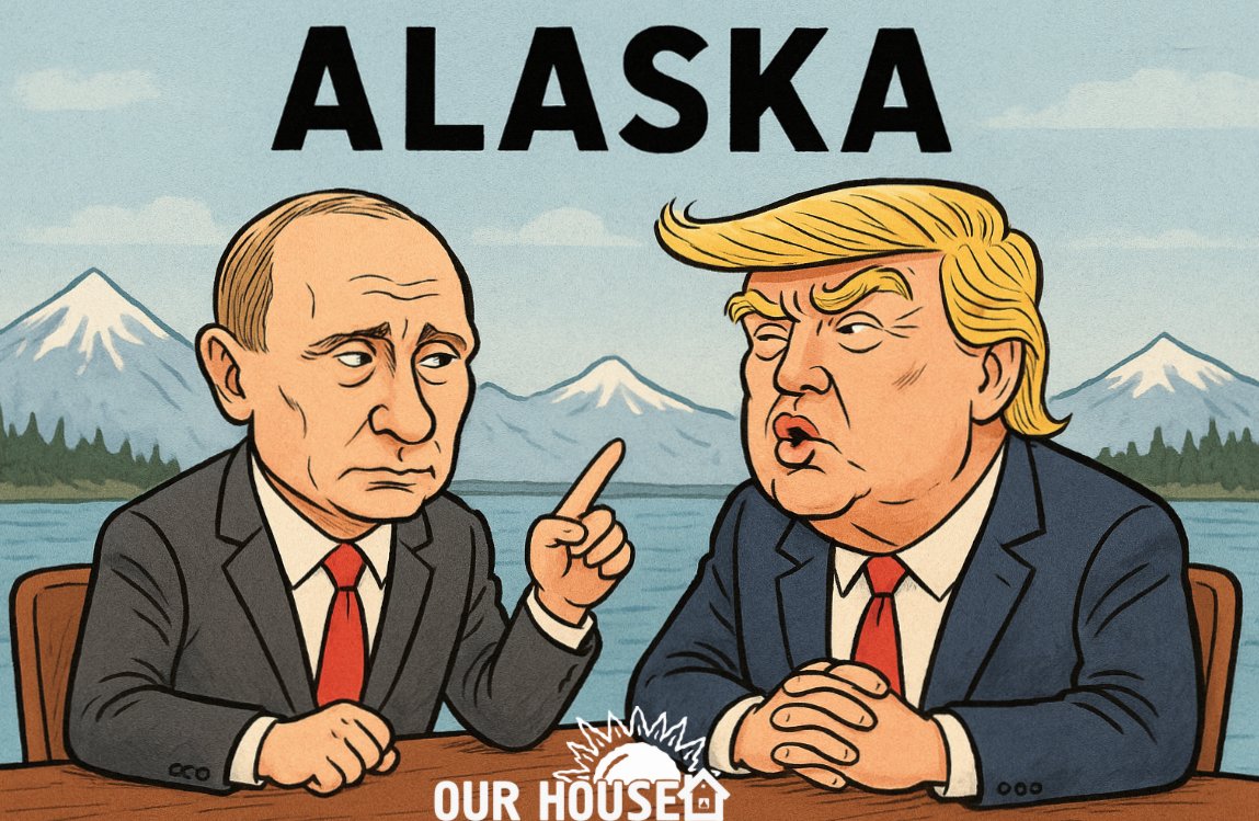 🚨 Breaking: Putin &amp; Trump to meet in Alaska.
Possible agenda:
1️⃣ Pretend-map drawing with erasers for borders.
2️⃣ Trading other people’s peace for their own profit.
3️⃣ Soviet nostalgia — now with overpriced “free” ice cream.
4️⃣ A masterclass in ignoring human rights.
#Putin