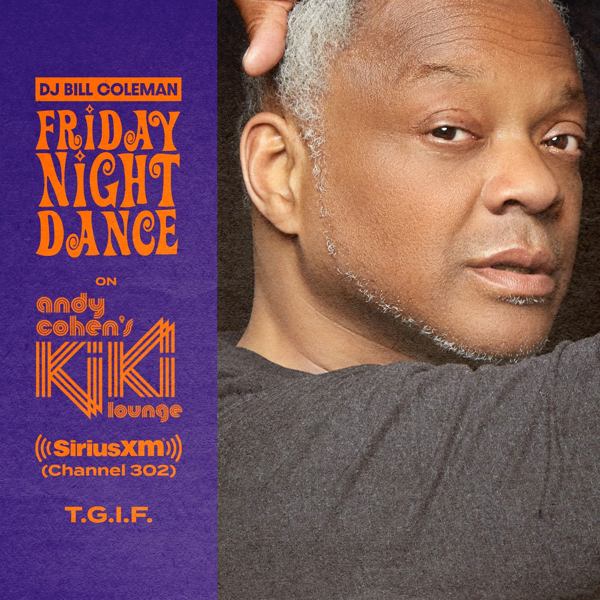DON'T YOU WORRY BABY❗️🪩FRI. 8/15 ☀️
▪️FRIDAY NIGHT DANCE🪩🎧DJ <a href="/peacebisquit/">Bill Coleman 🙌🏾🌿🎧🚀✨</a> 
In 👅🔥<a href="/Andy/">Andy Cohen</a> Cohen's KIKI LOUNGE 
👉🏾on <a href="/SIRIUSXM/">SiriusXM</a> - Ch. 302
🪩*10pm-1am ET / 7-10pm PT / 3-6am UK 
or rewind *2-5am ET / 11pm-2am PT / 7-10am UK 
✨ electro. disco. house. hits. more.🎧 #220🔥