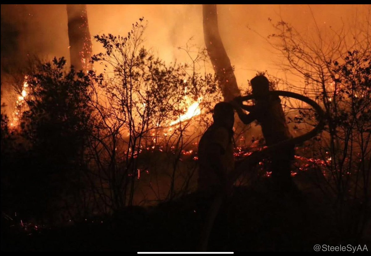 SteeleSyAA's tweet image. ◻️Syrian Domestic News / Sectarian Attacks - August 14th◻️
—◻️ Idlib: A U.S. Coalition forces drone strike targeted a site in the city of Idlib likely an ammunition depot belonging to Uzbek extremist fighters, resulting in a series of secondary explosions keeping civilians in…