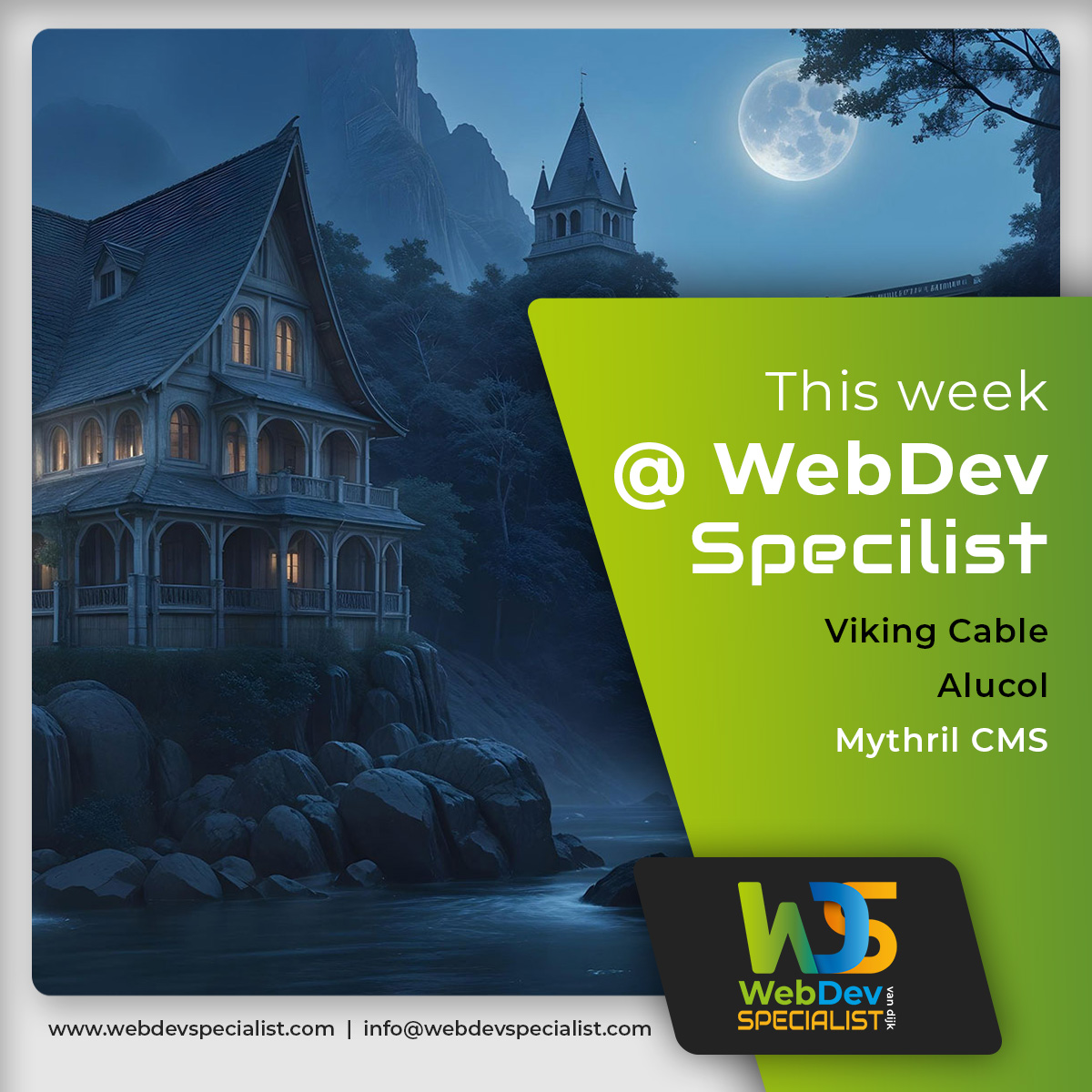 webdevspecial's tweet image. This week at WebDevSpecialist
Range slider voor Viking Cable
EDI API gestart bij Alucol
Mythril CMS nu met modern MVC
#WebDevSpecialist #websitelatenmaken #phpdeveloper #freelancer #Weert #Roermond #Eindhoven
