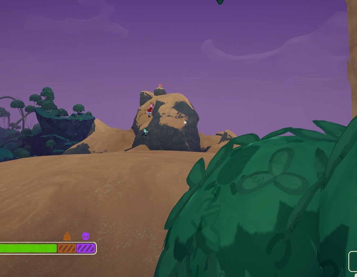 YO why is there a creepy ass orange person on the edge of the map we can't touch 😭