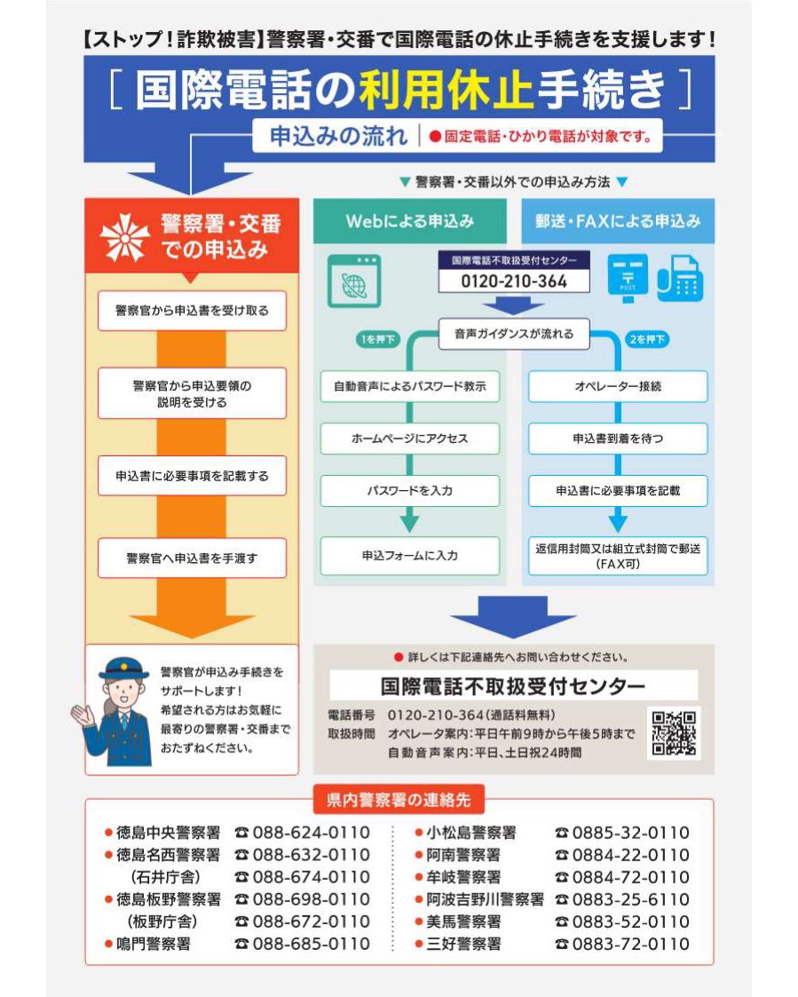 生活安全企画課】 詐欺電話の7割以上が国際電話を悪用！ 特殊詐欺被害