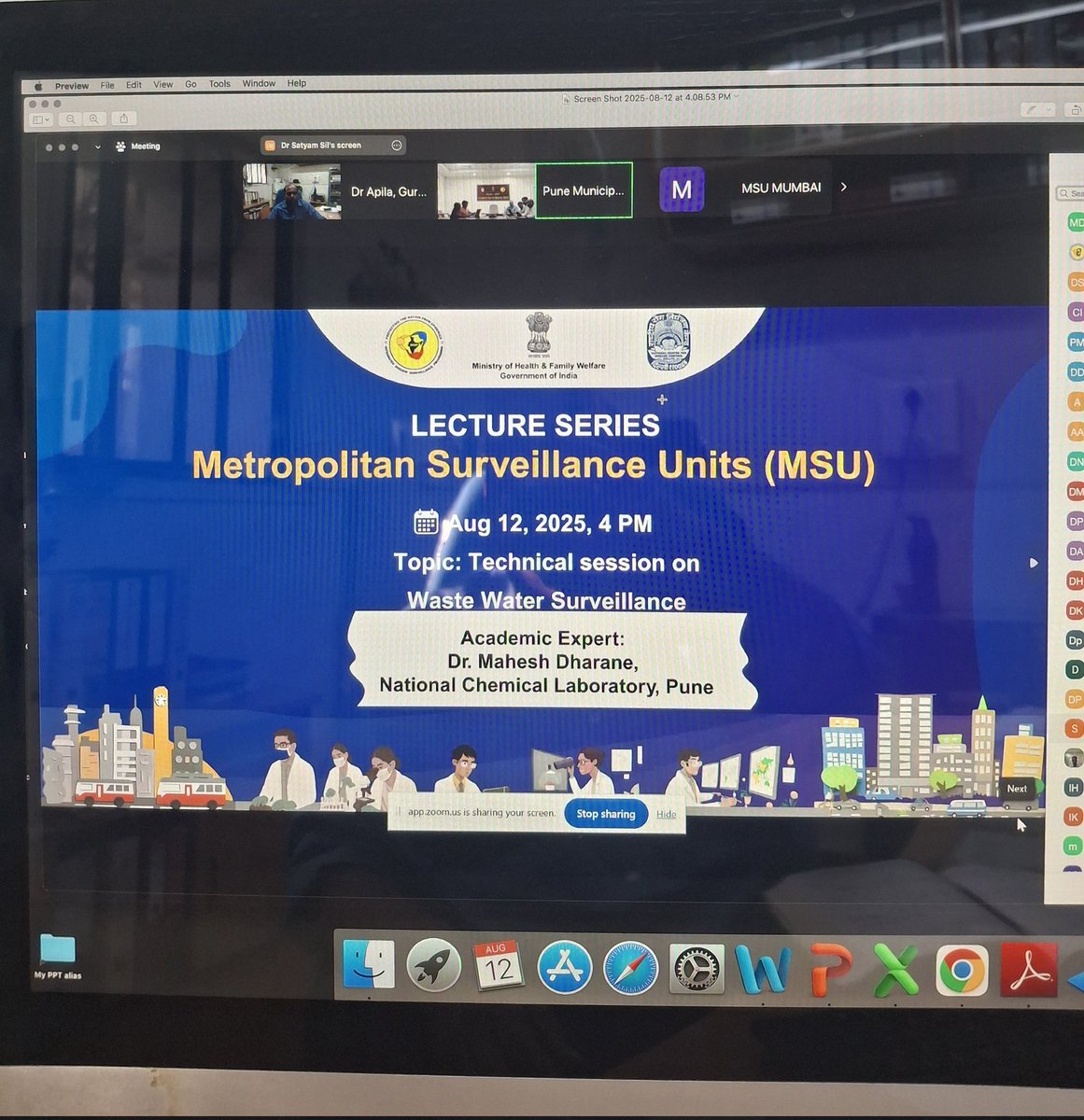 Privileged to be a first speaker to discuss our 5 years of learning on wastewater surveillance for SARS CoV2 and Antimicrobial resistance during an exciting series 'Metropolitan Surveillance Units', a by Central unit <a href="/NCDCMoHFW/">National Centre for Disease Control</a> Thanks <a href="/r_karyakarte/">Dr Rajesh Karyakarte</a> <a href="/shekhar_mande/">Shekhar Mande</a> <a href="/3RakeshMishra/">Rakesh K Mishra</a>