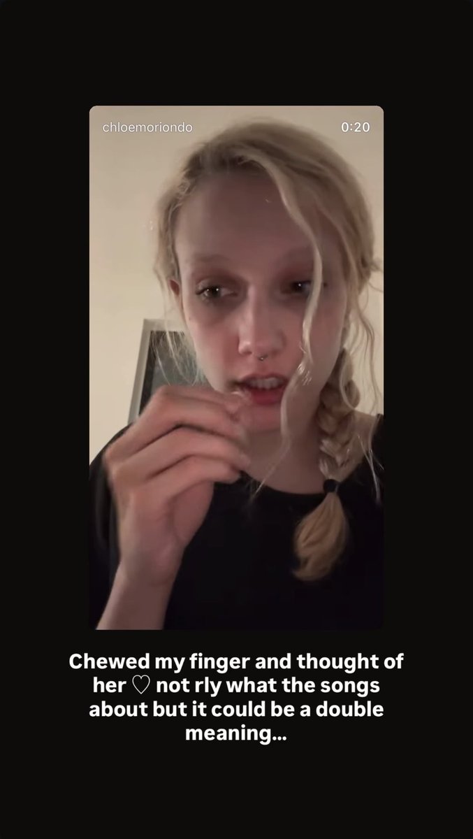 ☆ chloe moriondo posted on their instagram story : @/chloemoriondo on ig

🤍