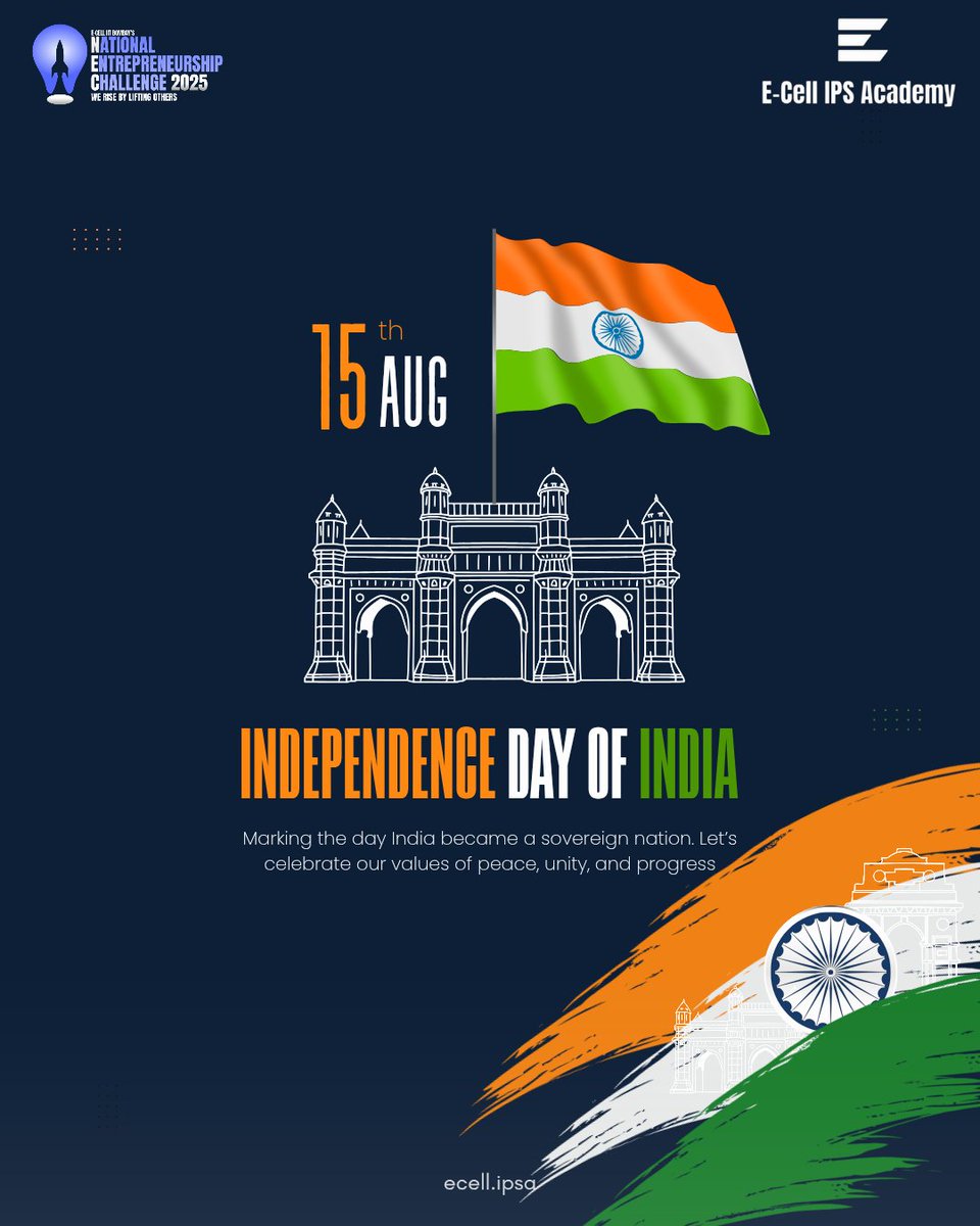 Celebrating 79 Years of Freedom 🇮🇳
#ecellineverycollege #nec_ecell_iitbombay #HappyIndependenceDay