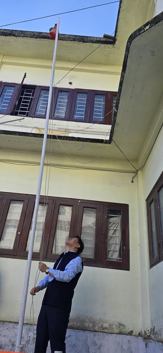 DepartmentTax's tweet photo. 79th Independence Day was  celebrated at the Office of Tax, Excise &amp; Narcotics Commissioner, Itanagar. Sri Lobsang Tsering, T. E. &amp; N.Commissioner unfurled the Tricolour amidst rendering of National Anthem and patriotic slogans by the Officers &amp; staff gathered. https://t.co/rxXH4Z2n0Y