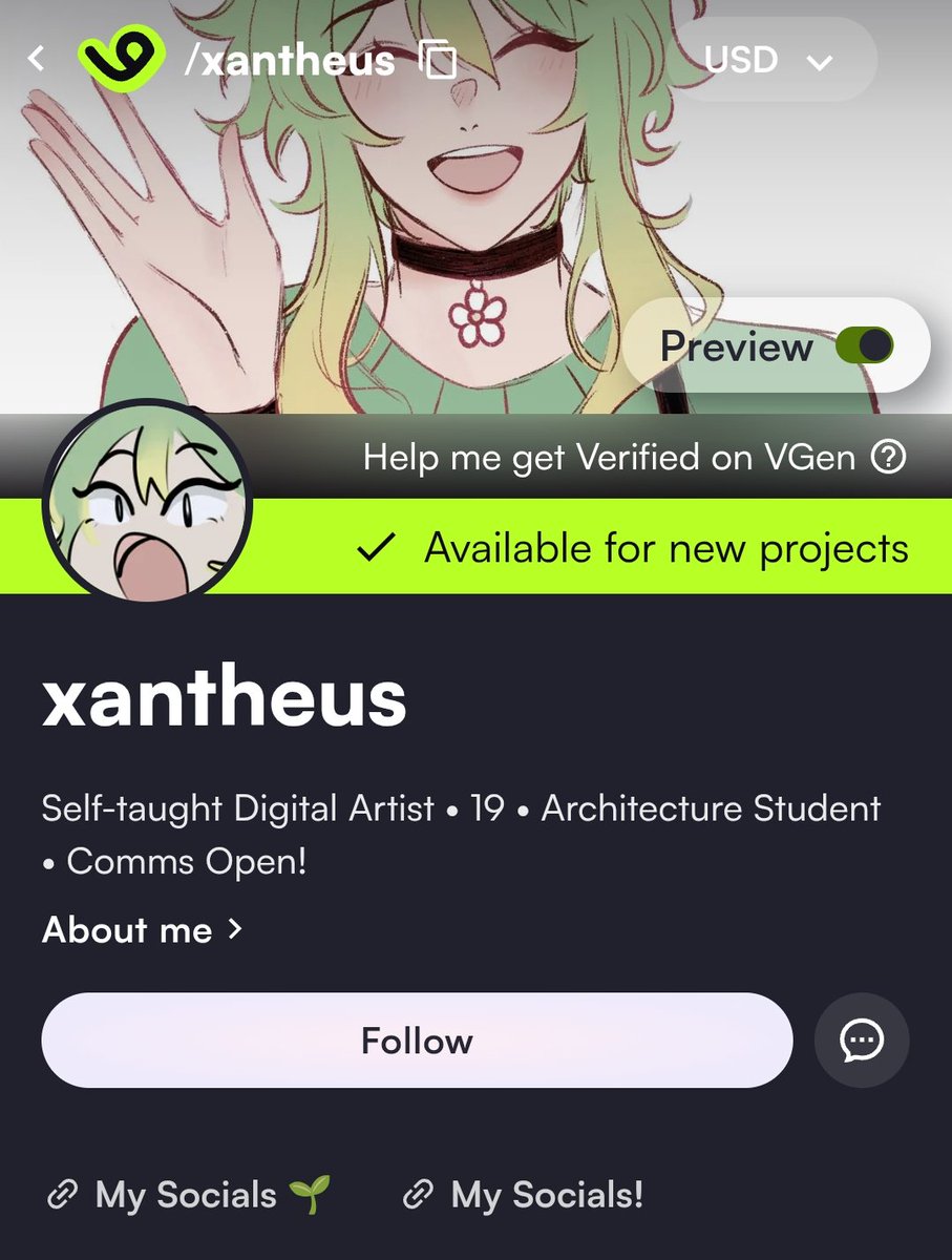 xantheusart's tweet photo. I finally have #Vgen! Drop ur usernames, let's be moots and support each otherr😋🫰🏻✨🌱 https://t.co/nqcxBSfS0C