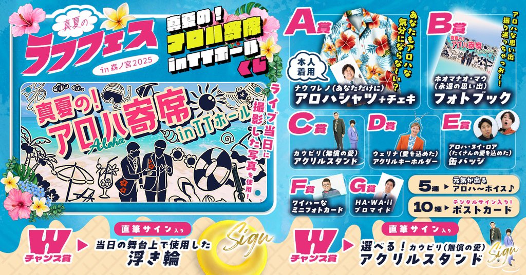 真夏のラフフェス オンラインくじ A賞 B賞 C賞 真夏のラフフェス オンラインくじ A賞 B賞 C賞