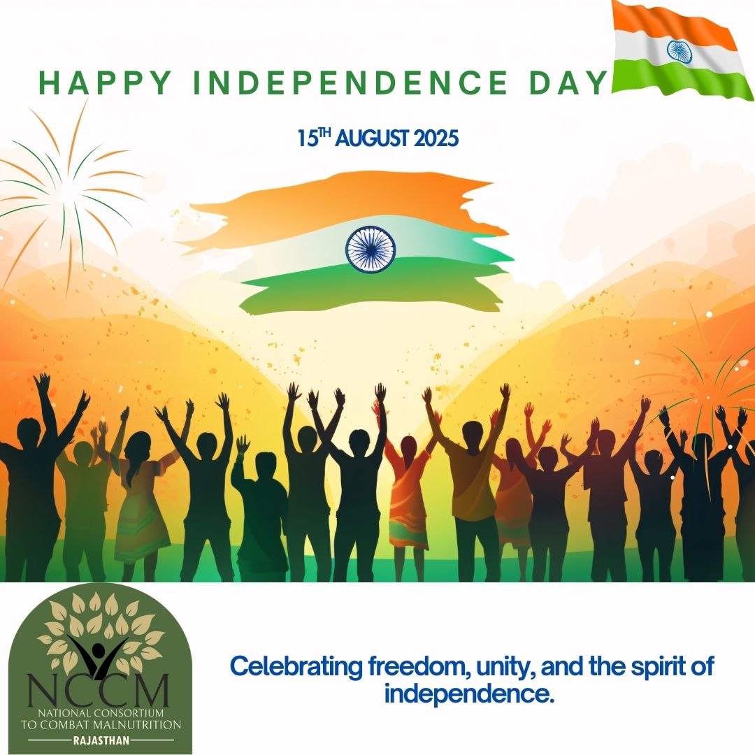 This Independence Day, let’s unite for a healthy, strong &amp; nourished India. Together, we can ensure every child gets nutrition, every family dignity.
#IndependenceDay #NCCM #SwasthBharat #15August