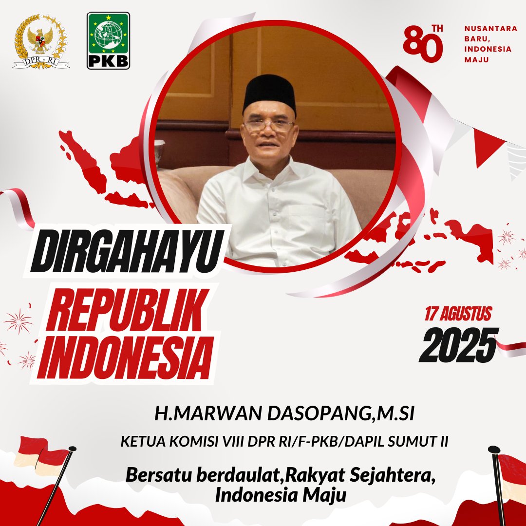 Merdeka itu bukan akhir perjuangan, tapi awal dari perjalanan panjang menuju Indonesia Maju. Dirgahayu Republik Indonesia ke-80.