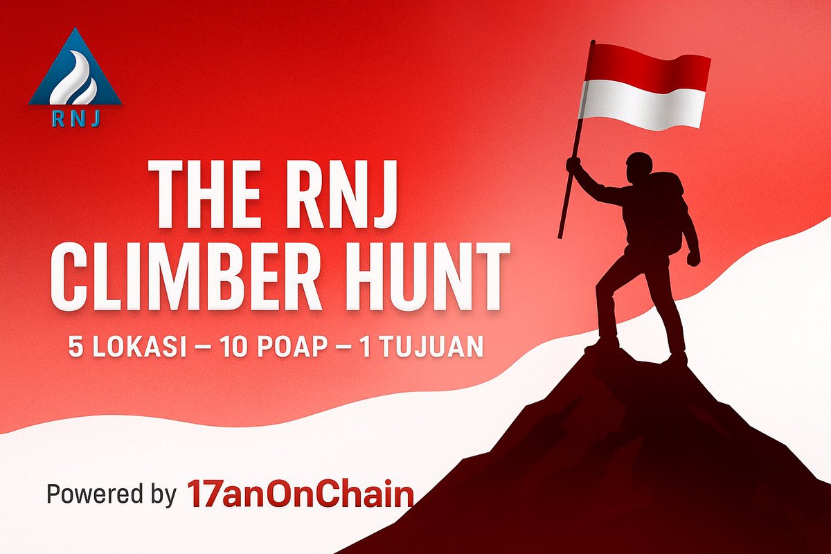 RNJ Token (@rnjtoken) on Twitter photo 🇮🇩17anOnChain - 🧗♂️ The RNJ Climber Hunt starts TODAY!
5 locations. 10 POAPs. 1 goal.
Get ready, Climbers… the first route will be revealed by our narrator.
Stay alert – once it’s out, the hunt begins.
🔍 #RNJClimberHunt #17anOnChain
Powered by :
#17anOnChain 🇮🇩
<a href="/queenradiant17/">Nia Official</a> 🇮🇩17anOnChain - 🧗♂️ The RNJ Climber Hunt starts TODAY!
5 locations. 10 POAPs. 1 goal.
Get ready, Climbers… the first route will be revealed by our narrator.
Stay alert – once it’s out, the hunt begins.
🔍 #RNJClimberHunt #17anOnChain
Powered by :
#17anOnChain 🇮🇩
<a href="/queenradiant17/">Nia Official</a>