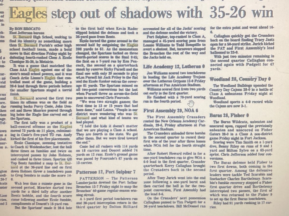 Chalmette Owls (UNOFFICIAL) 🦉 tweet media