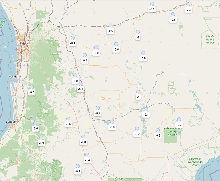 Some cool temperatures out there this morning. Not good timing for crops heading or flowering