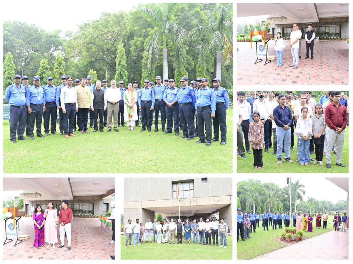 CSIR-HRDC (@csir_hrdc) on Twitter photo 79th Independence Day celebrated at CSIR-HRDC Campus. Dr. T. S. Rana Head,CSIR-HRDC & Prof. Manoj Dhar,Director, <a href="/AcSIR_India/">AcSIR</a> along with officers and staff celebrated the festival with full of energy & happiness.
<a href="/CSIR_IND/">CSIR, India</a> <a href="/DrNKalaiselvi/">N Kalaiselvi</a> <a href="/TikamSRana1/">Dr. T.S. Rana</a>
#HappyIndependenceDay2025 79th Independence Day celebrated at CSIR-HRDC Campus. Dr. T. S. Rana Head,CSIR-HRDC & Prof. Manoj Dhar,Director, <a href="/AcSIR_India/">AcSIR</a> along with officers and staff celebrated the festival with full of energy & happiness.
<a href="/CSIR_IND/">CSIR, India</a> <a href="/DrNKalaiselvi/">N Kalaiselvi</a> <a href="/TikamSRana1/">Dr. T.S. Rana</a>
#HappyIndependenceDay2025