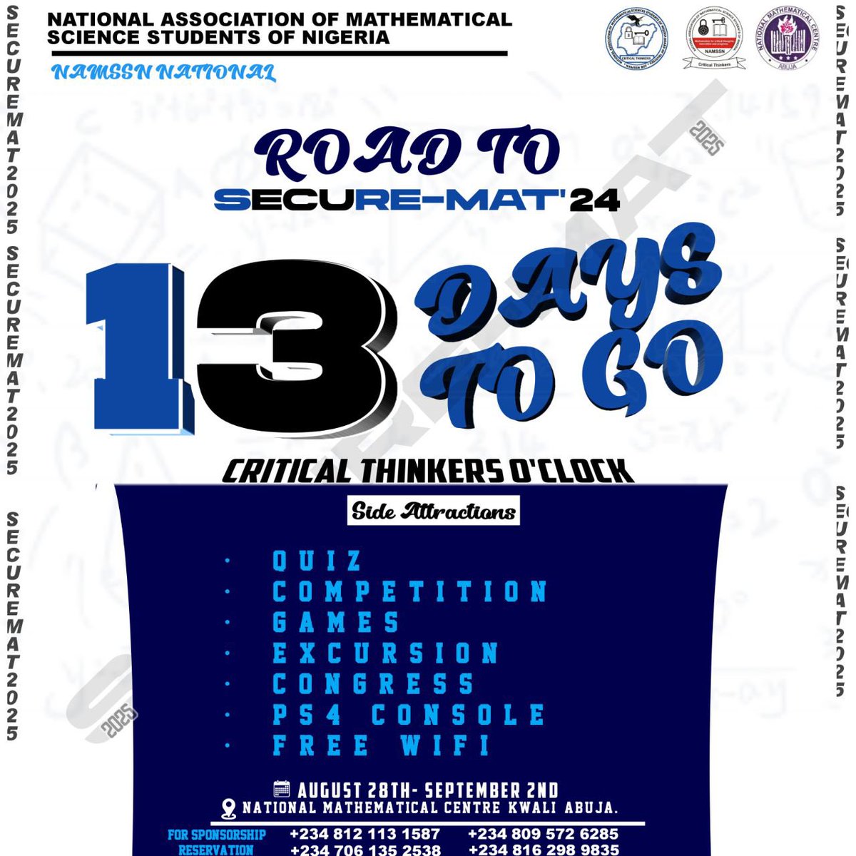 TimBell_Gadgets's tweet image. #NationalMathConference2025
#TeamMath 
#OneLove