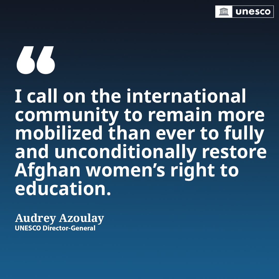 2.2 million girls still banned from school in Afghanistan.

Since seizing power on August 15, 2021, the Taliban have implemented more than 70 decrees violating the rights of girls and women—especially their right to education.

Afghanistan is the only country where secondary and