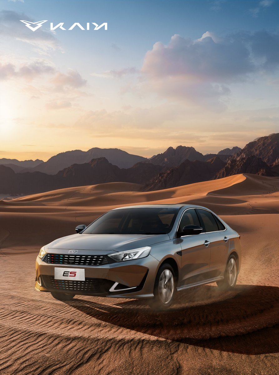 KaiyiGlobal's tweet photo. Across the quiet desert, Kaiyi E5 moves with light, steady steps.
Confident in the journey, it is always ready for every curve along the way.
#Kaiyi
#KaiyiE5
#KaiyiAuto
#DrivelntoSummer
#KeepYoungKeepFun https://t.co/8H6kSKW2UM