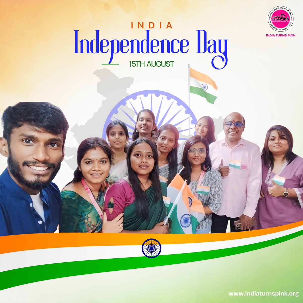 indiaturnspink's tweet image. 🇮🇳 This #IndependenceDay, let’s unite for freedom from breast cancer. Together, we can save lives, spread awareness &amp;amp; build a healthier India. 💖
#IndiaTurnsPink #FreedomFromCancer #IndependenceDay2025 #Pinktober2025