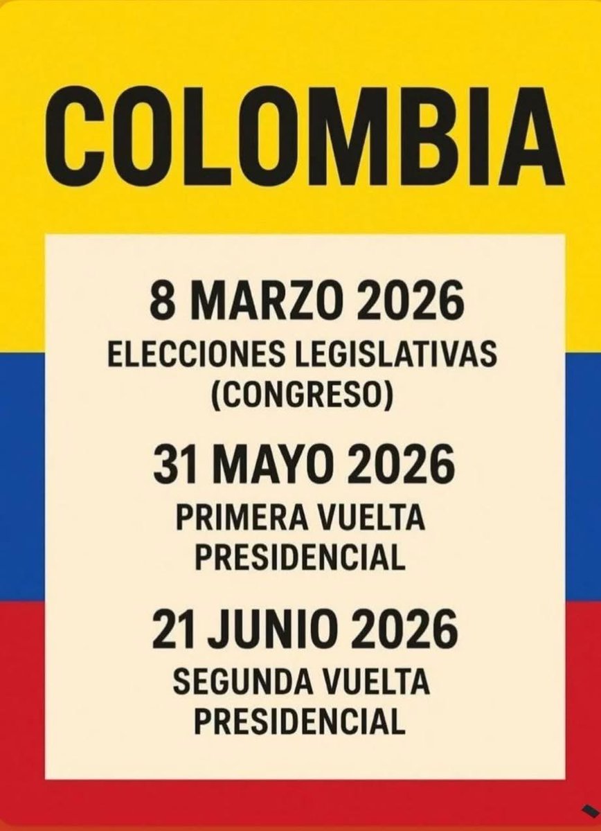 Calendario electoral.