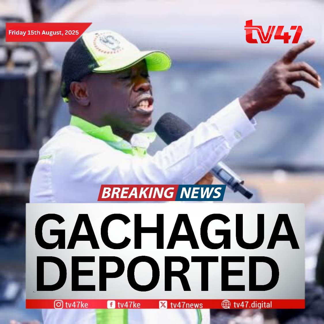Gachagua Deported from the U.S. after fiery rhetoric! Authorities say it's time to Jail The Inciter for stirring unrest. Justice served? #USADeportsRiggyG
