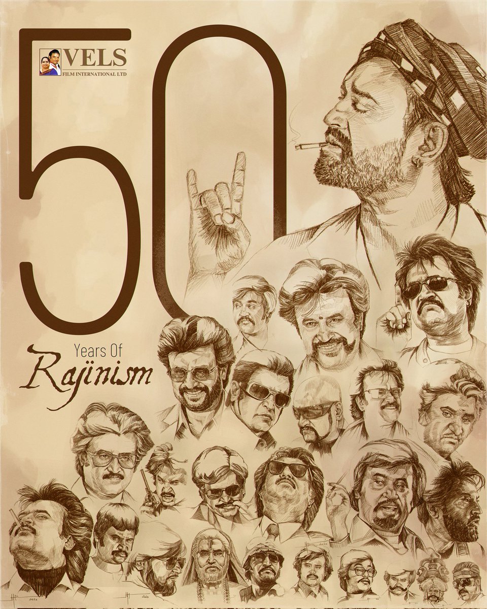 Vels Film International (@velsfilmintl) on Twitter photo .<a href="/VelsFilmIntl/">Vels Film International</a> proudly salutes the one and only Superstar <a href="/rajinikanth/">Rajinikanth</a> Sir celebrating 50 glorious years of unmatched style, charisma, and Rajinism! 🌟
#50YearsOfRajinism #SuperstarRajinikanth .<a href="/VelsFilmIntl/">Vels Film International</a> proudly salutes the one and only Superstar <a href="/rajinikanth/">Rajinikanth</a> Sir celebrating 50 glorious years of unmatched style, charisma, and Rajinism! 🌟
#50YearsOfRajinism #SuperstarRajinikanth