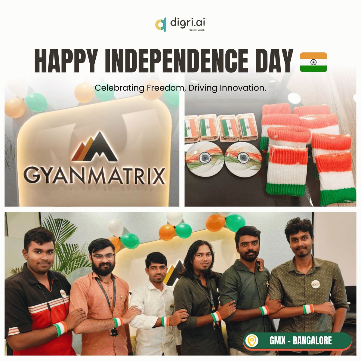 digridotai's tweet image. 🇮🇳 Happy 79th Independence Day! 🇮🇳
We proudly celebrated the 79th year of India’s independence in our Bangalore and Coimbatore offices — filled with joy, pride, and unity.
#79YearsOfIndependence #IndependenceDay #Freedom #Bangalore #Coimbatore