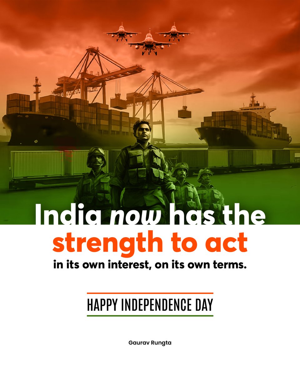 There was a time when India would hold back diplomatically, economically, and even in defence. We would wait, calculate risks, and worry about reactions when confronted with provocation or pressure.

That time seems behind us now. 𝗧𝗵𝗶𝘀 𝘆𝗲𝗮𝗿, 𝗜𝗻𝗱𝗶𝗮 𝘄𝗮𝘀 𝗳𝗼𝗿𝗰𝗲𝗱