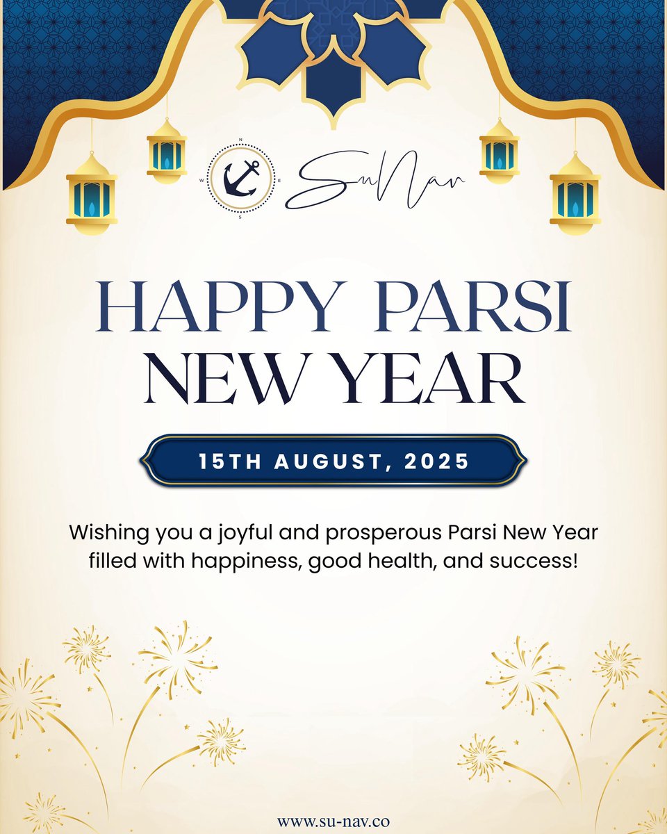 sunavgroup's tweet photo. Wishing you calm seas, fair winds, and endless opportunities in the year ahead.
From all of us at Su-Nav Group – Happy Parsi New Year! ⚓
#parsinewyear #sunavgroup #maritime #shipping https://t.co/HyZ8SRVuHJ