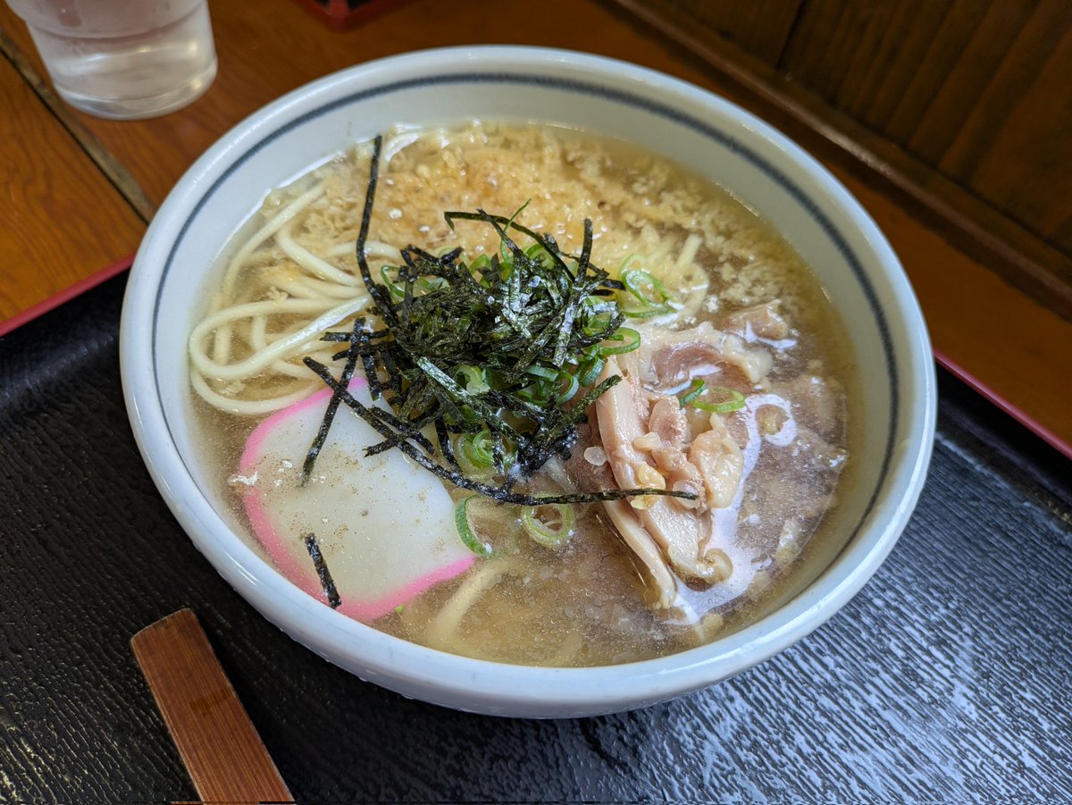 貞光でお参り済ませてから高松。ばそ家。とり中華冷たいん。コショーたっぷりでさっぱりといただく。🤩🤩🤩
親鳥チャーシューは中華そばとの相性も抜群ですね。絶対温かいんも美味いやろな。😚
ごちそう様でした！次いつ来れるんやろ…🤔