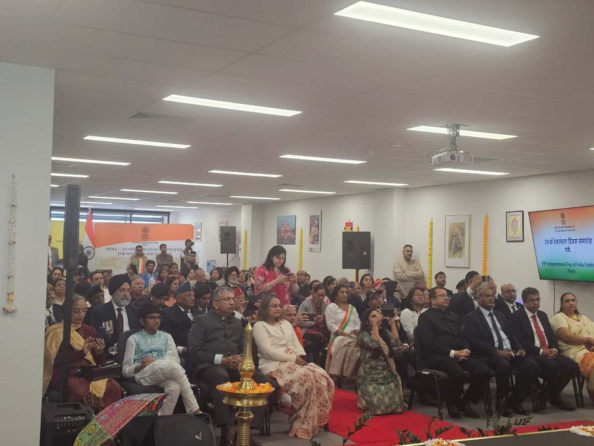 #IndependenceDay #IndependenceDay2025 #IndependenceDayIndia 

The Consulate General of India in Perth celebrated the 79th Independence Day of India with enthusiastic participation from the Indian community an friends of India. The event began with the ceremonial flag hoisting by
