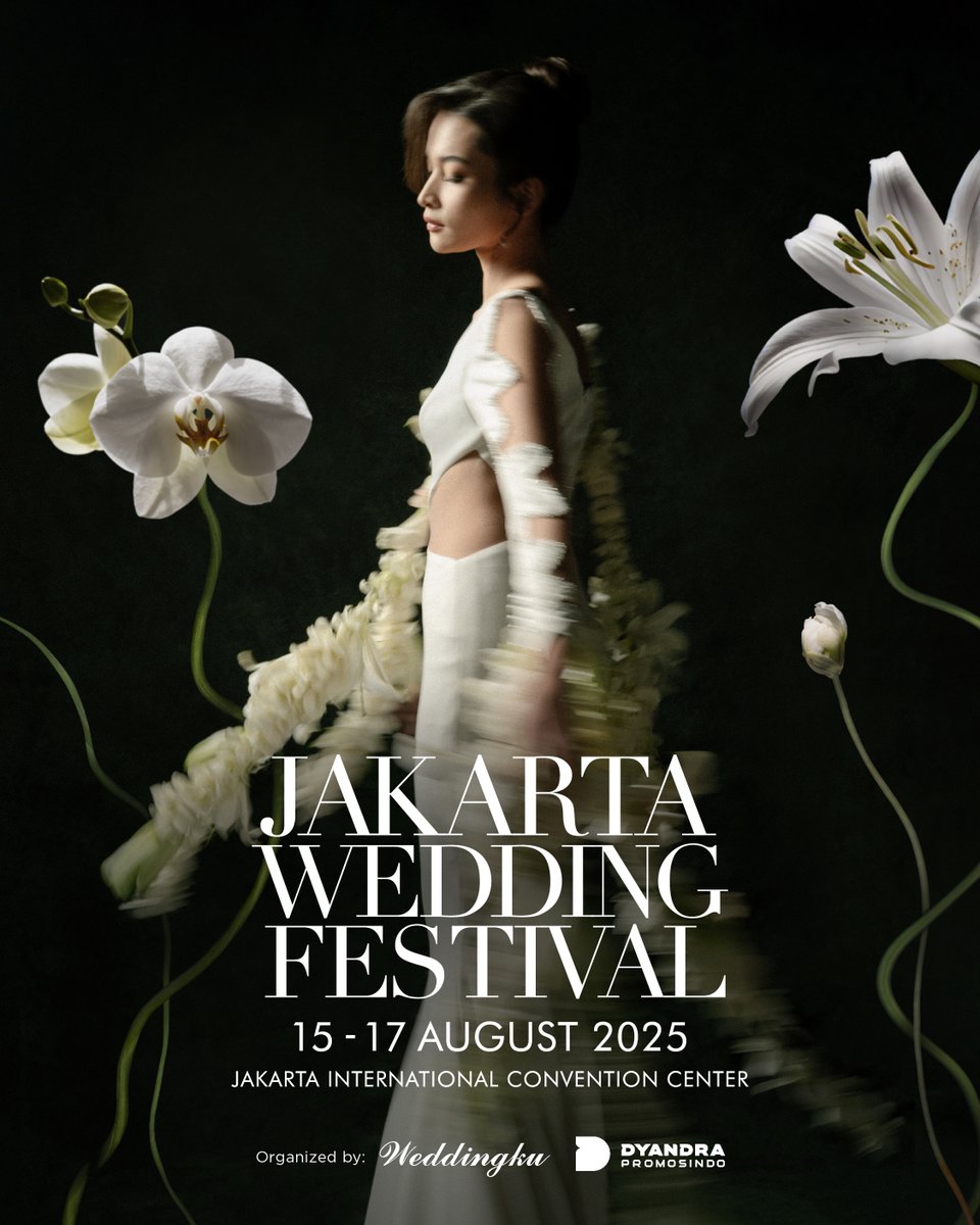 hariankompas's tweet photo. Wujudkan wedding impian di Flower Fantasy di Jakarta Wedding Festival 2025. Tersedia 200+ vendor &amp; 500 hadiah langsung (S&amp;K berlaku).
📍15–17 Agustus 2025 | JICC
🎟 Free Entry via Weddingku App
🔗 https://t.co/8CaBqVc5Y0
#JWF2025 #Weddingku #DyandraPromosindo #Adv https://t.co/DxmcTOJ5AP
