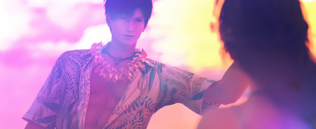 Ni9ht3's tweet photo. “我知道，属于我和黎深的夏天永远都不会结束。”
#黎深 #zayne #LoveandDeepspace  #恋与深空 #戀與深空  #レイ #恋と深空 https://t.co/viiKEmnIUC