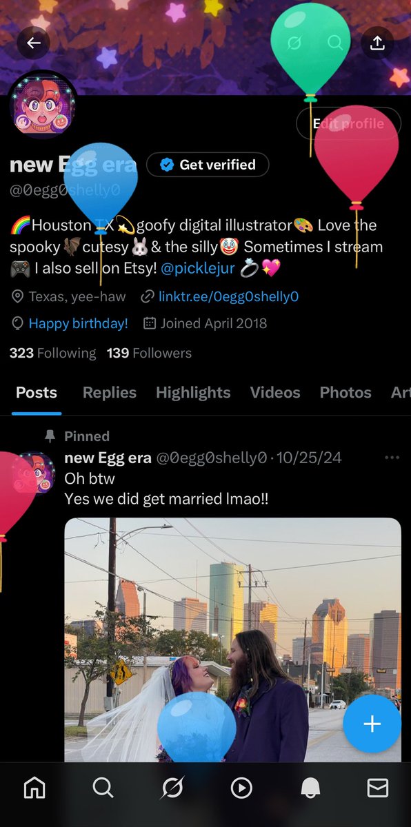 0egg0shelly0's tweet photo. 20 mins of balloon day left! https://t.co/ffgTOZEStq