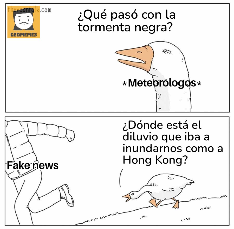 Qué pena dan los medios de comunicación cuando se inventan amenazas naturales que confunden y atemorizan a la población sólo para rascar interacciones.

Pasa con huracanes, "la activación del cinturón de fuego" y ahora con la mentada tormenta negra.
