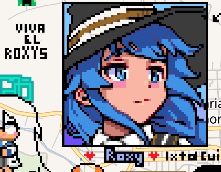 TinAleksander's tweet photo. Estaba haciendo el pixelart solo pero hoy apenas me conecto y 2 personas mas lo terminaron al 100. Viva el Roxysmo 💙 https://t.co/yxBtlg2AnU