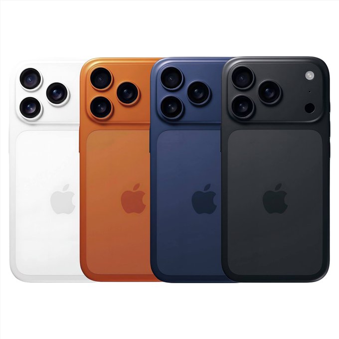Apple iPhone 17 Pro Max official render with triple camera and new design