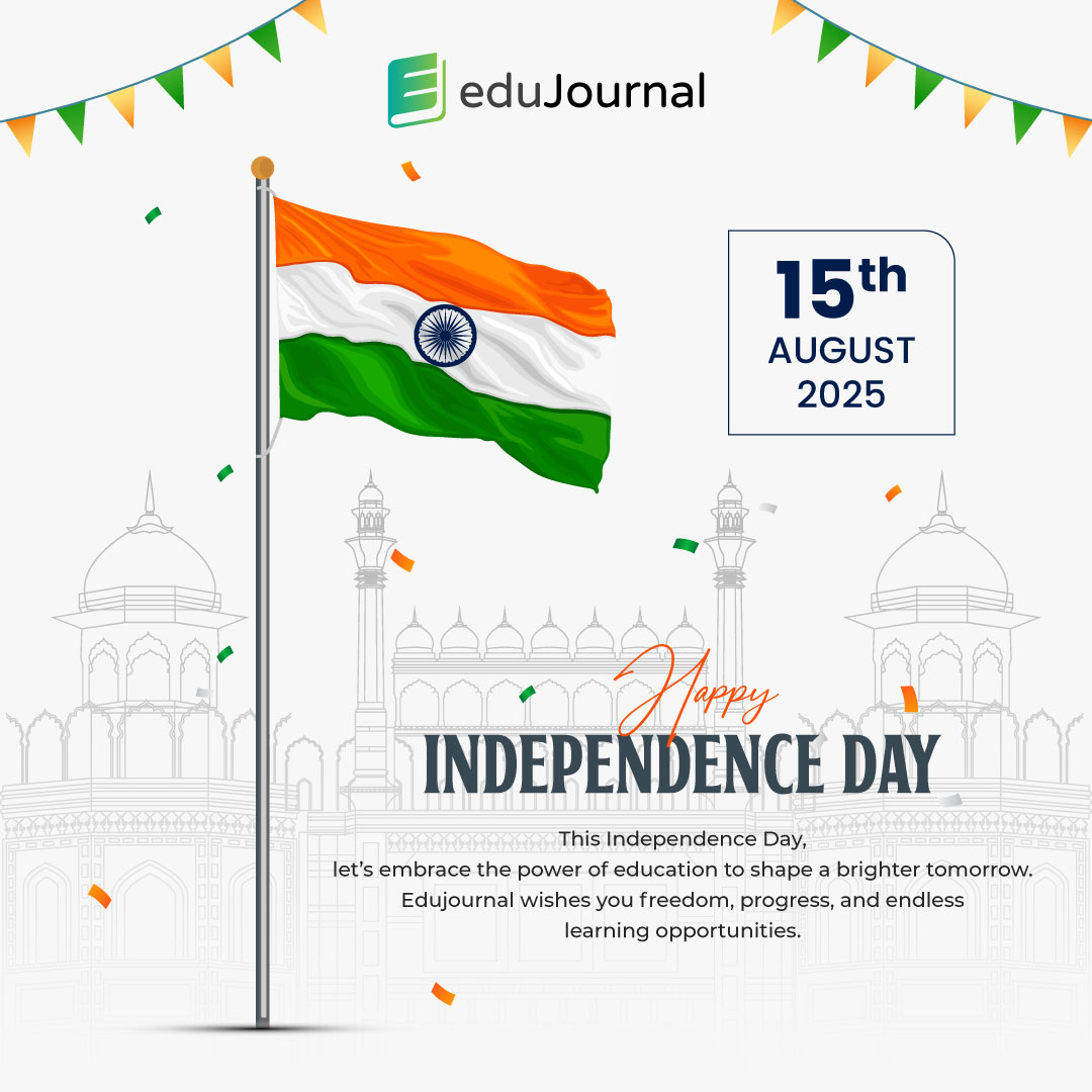 edujournal1's tweet photo. This Independence Day, we salute the power of knowledge and the spirit of freedom. At Edujournal, we remain committed to equipping learners with skills that inspire progress and shape brighter futures. Let’s keep learning, growing, and moving forward—together!

#Edujournal #IndependenceDay #FreedomToLearn #EmpoweringMinds #IndianEducation #SkillDevelopment #EducationForAll #DigitalLearning #OnlineEducation #LearningIsFreedom #IndiaAt78 #ProudToBeIndian #GrowthThroughLearning