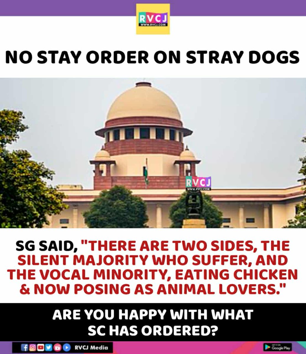 No Stay Order On Stray Dogs